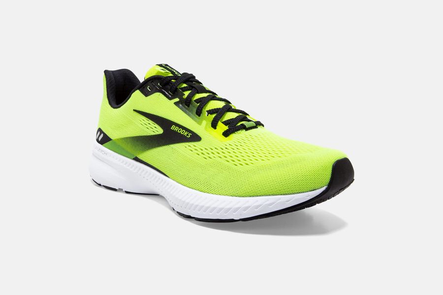 Brooks Running Shoes Mens Green/Black - Launch 8 Road - 2835-WVTHE